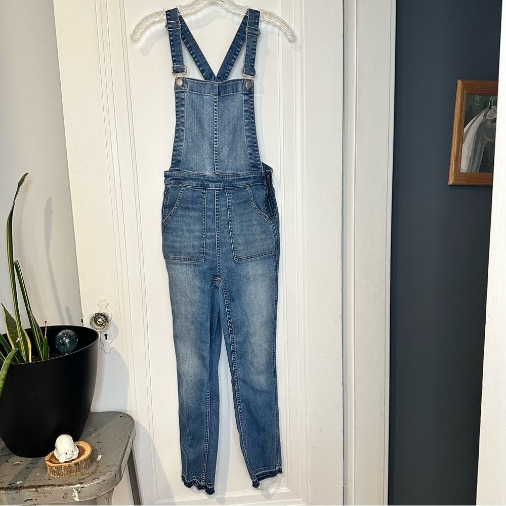 Madewell Skinny Blue Denim Overalls